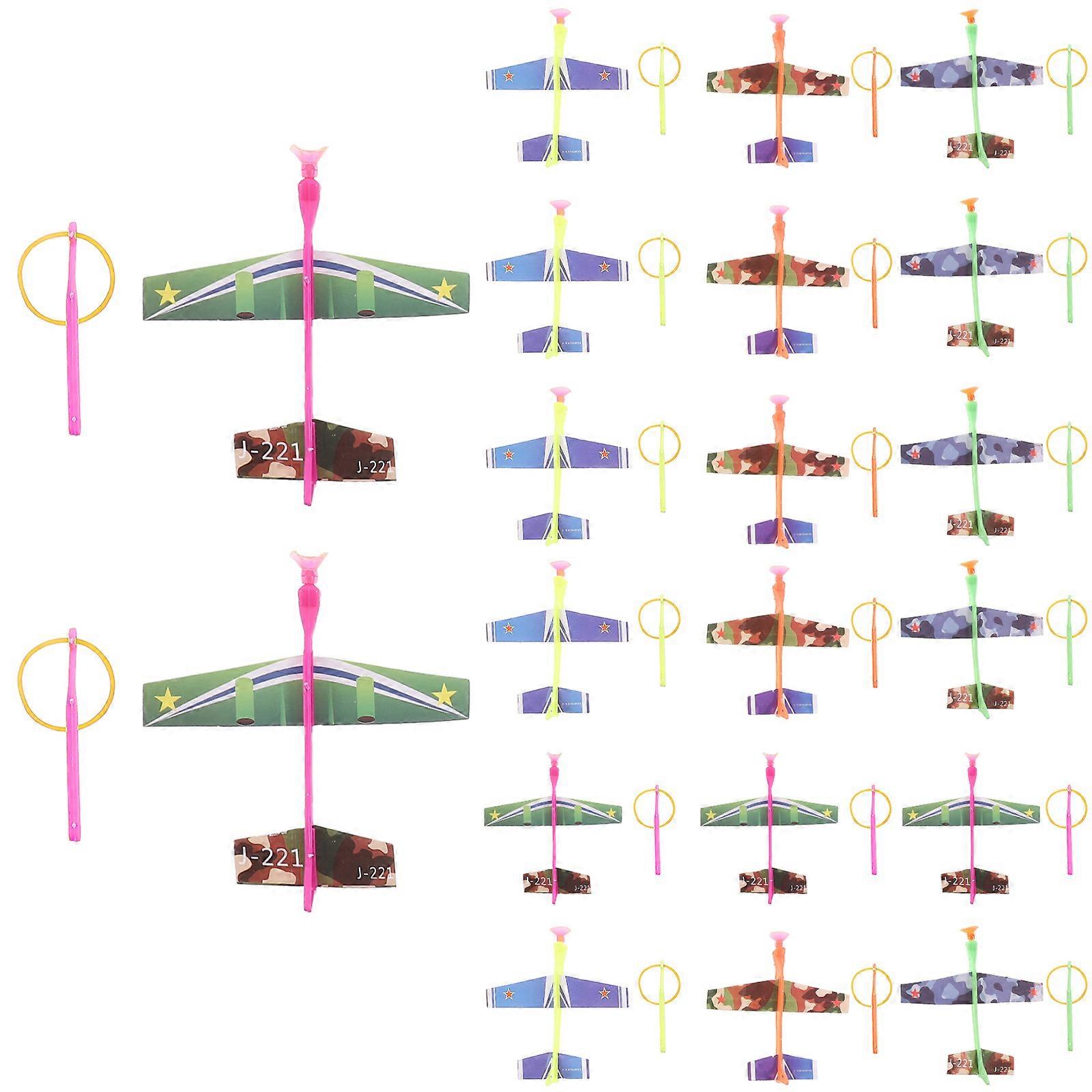 Durable PP Material Kids Airplane Toys with for Outdoor Fun 30pcs Assorted Color