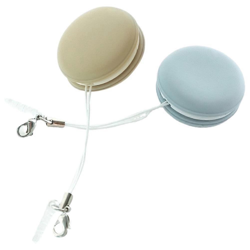 Mobile Phone Screen Wipe 2Pcs Assorted Color Macaron Shape Cleaning Cloth Office Work Smudge Cleaning Tool 3.50X3.50X1.60CM