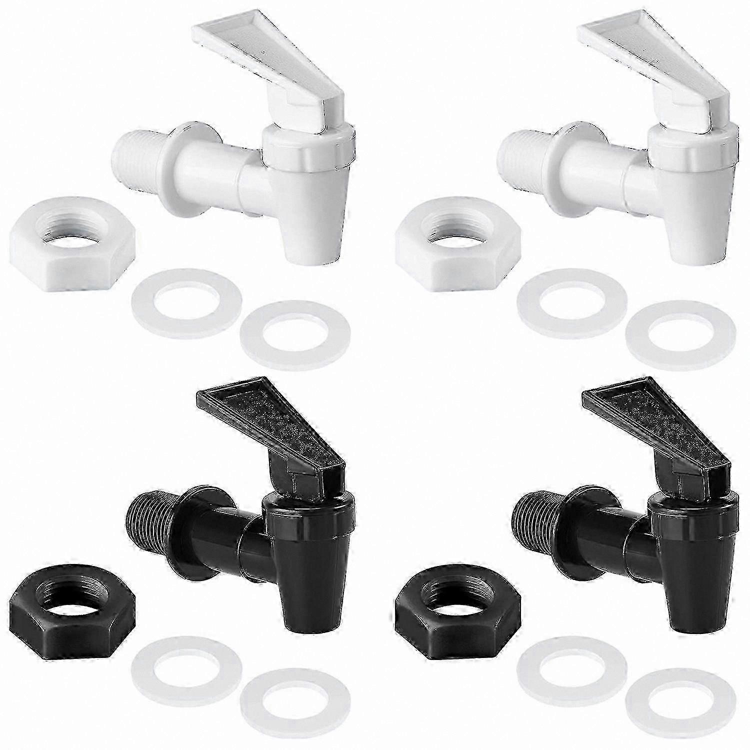 4-Pack Cooler Faucet Replacement for Water Bottles, Dispenser Tap Lever Spout for Beverage Jugs
