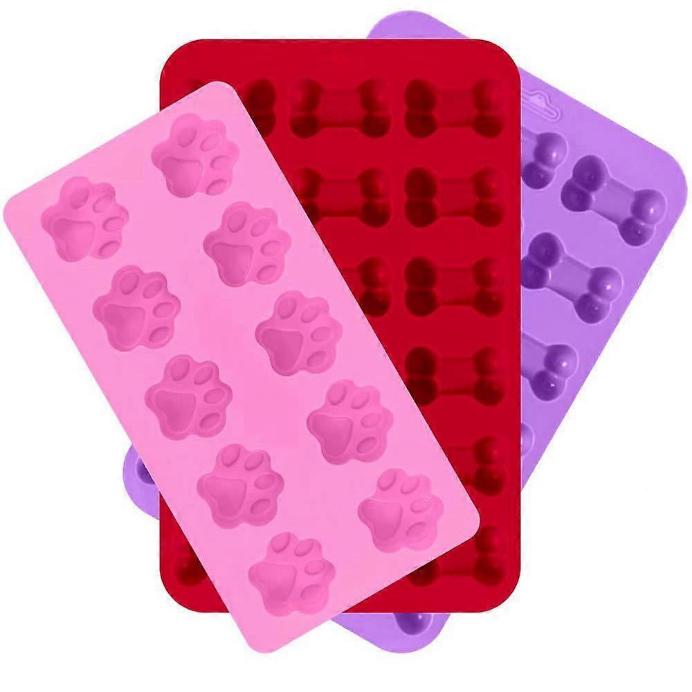 3 Pieces Silicone Baking Chocolate 18 Slots Candy Molds Ice Cube Trays for Parties, Festivals and DIY