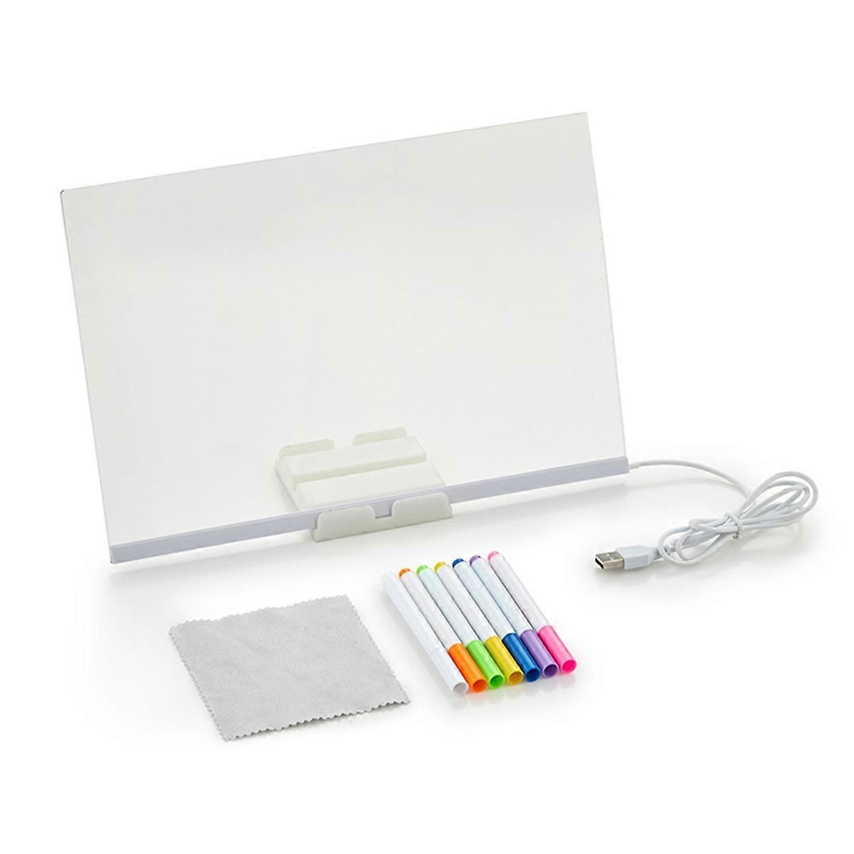 Message Board Rewritable DIY Children'S Glowing Drawing Board 15x15cm
