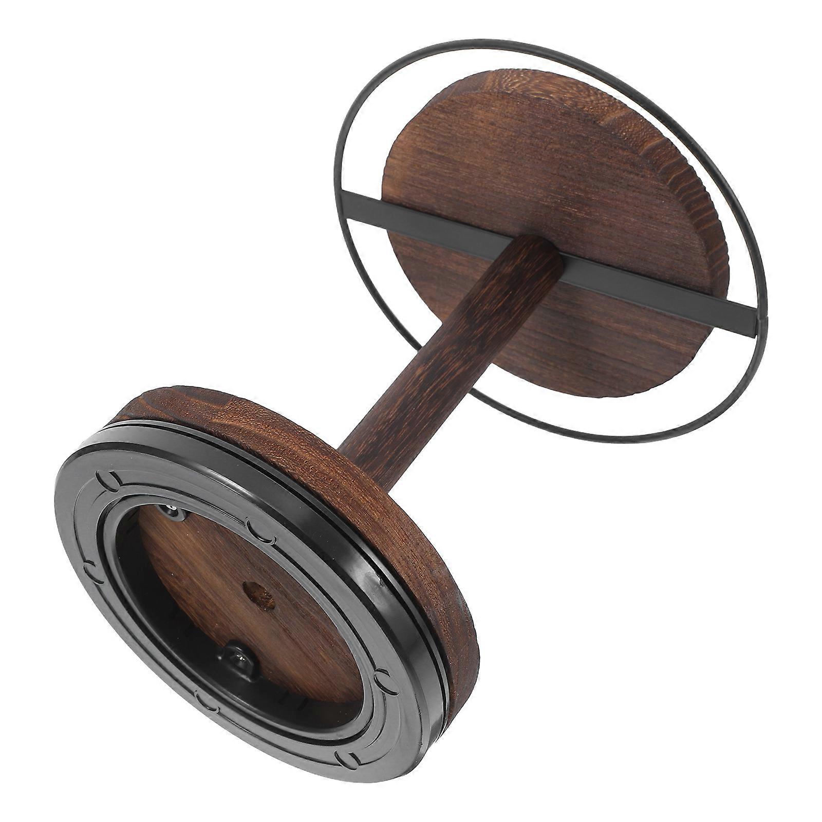 Rotating Sunglass Holder for Tabletop Storage Black Wood Eyewear Display Stand with Stable Base