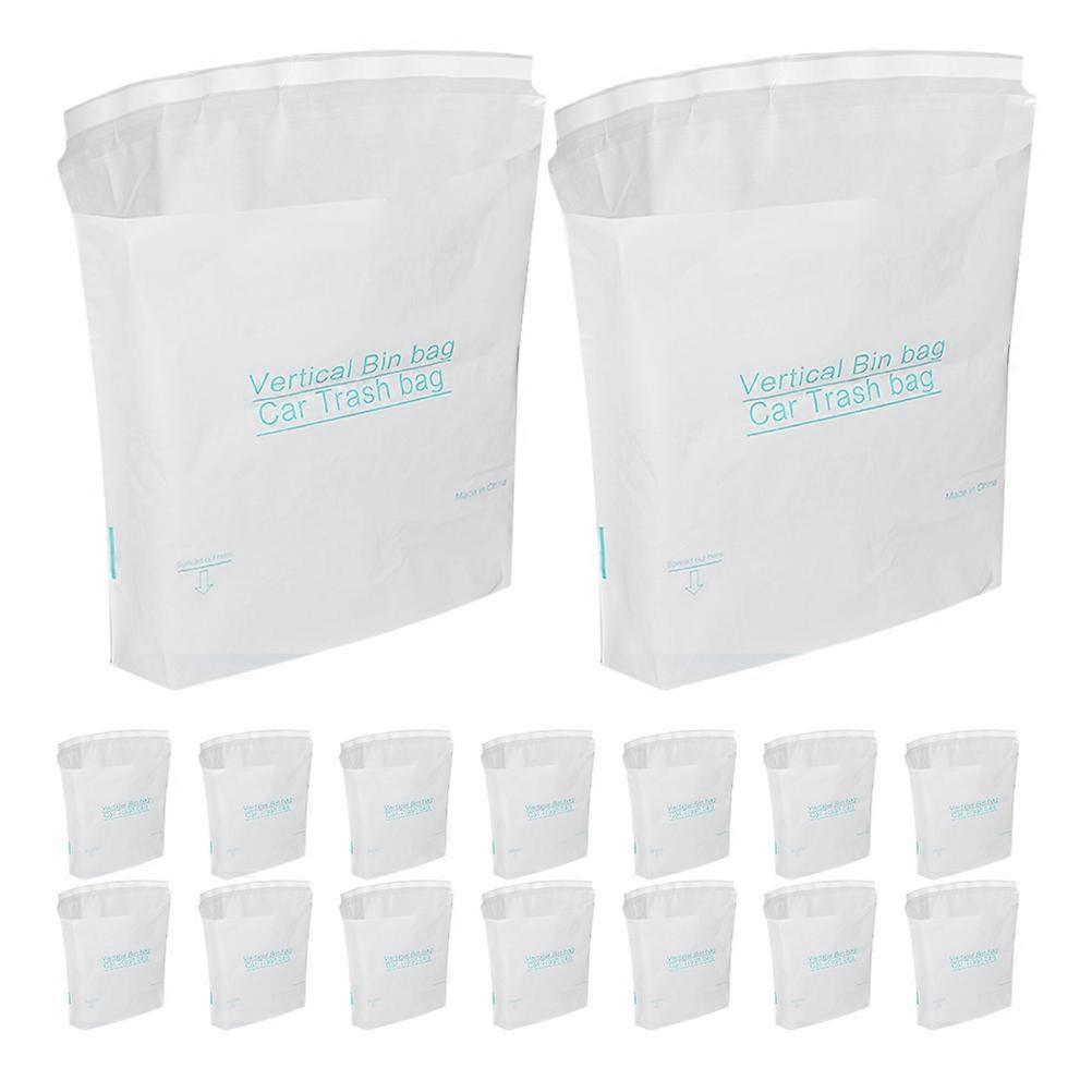 40Pcs Disposable Garbage Bags For Car Garbage Storage Ideal For Long Trips And Office Use With Adhesive Design