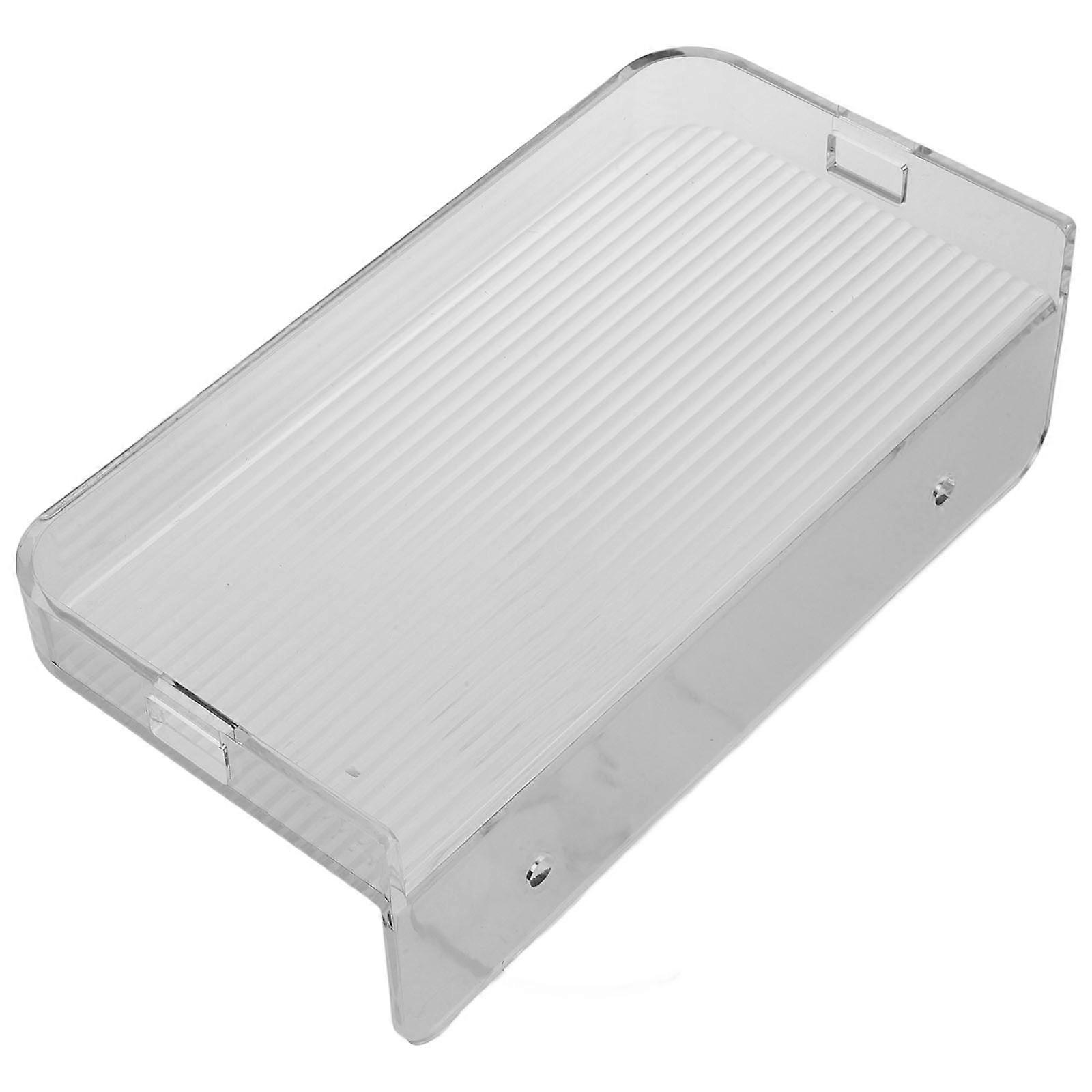 Wall-Mounted Storage Shelf Floating Shelf for Bathroom Transparent Organizer