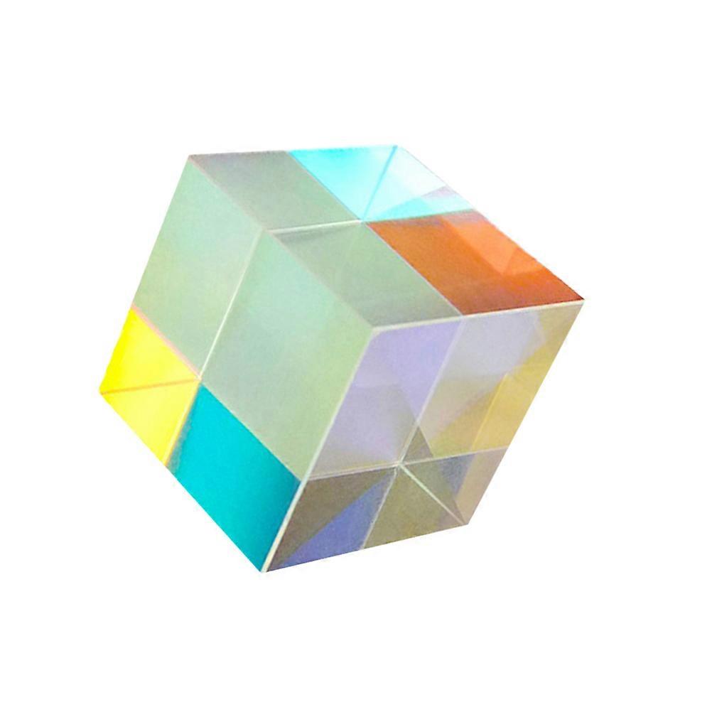 Creative Optical Glass Cube Ornament For Home Decor With Design 0.8x0.8x0.8Cm And Light Dispersion 1Pack