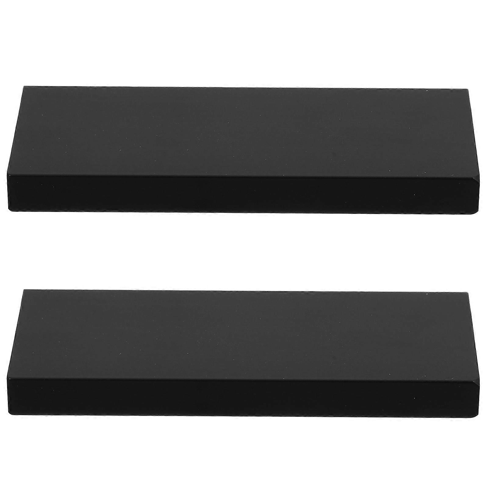 Concealed Edge Pulls For Wardrobe Doors Minimalist Design Easy Installation Black Aluminum 1 Pair