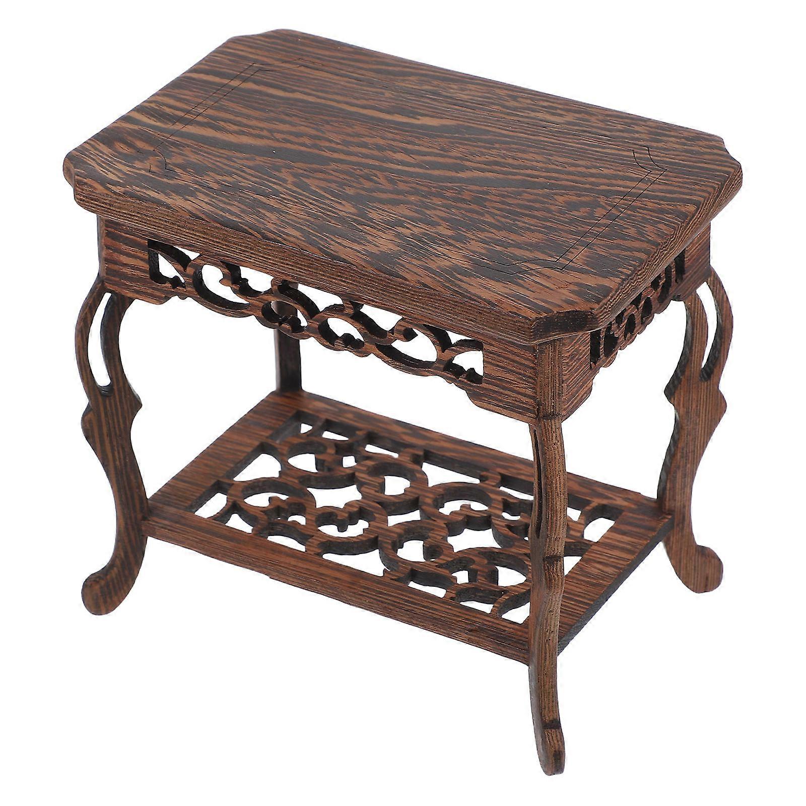 Here's a refined and professional product description based on your input:
**Elegant Chinese Style Wooden Display Stand for Indoor Plants &
