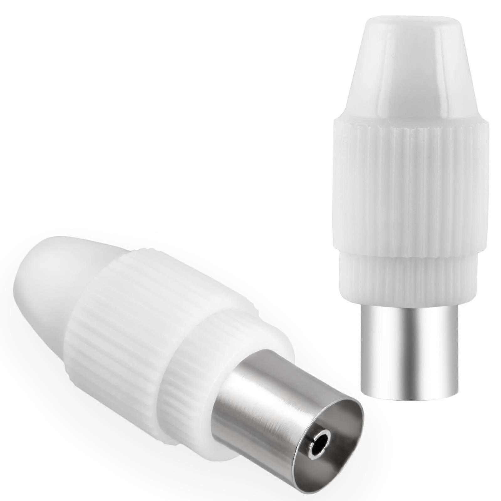 Antenna Socket IEC Female for DVB-C Radio and DVB-T2 TV Antennas, Coaxial Coupling Cable, HQ 4K UHD