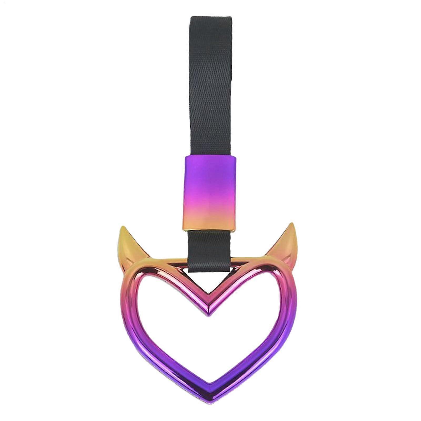 Heartshaped car handle straps, rear bumper warning heart grip car