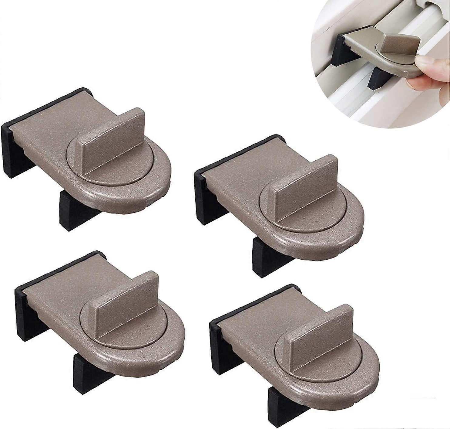 Pack Adjustable Sliding Window Safety Locks, Adjustable Sliding Door Lock, Child Protection, Window Safety Lock