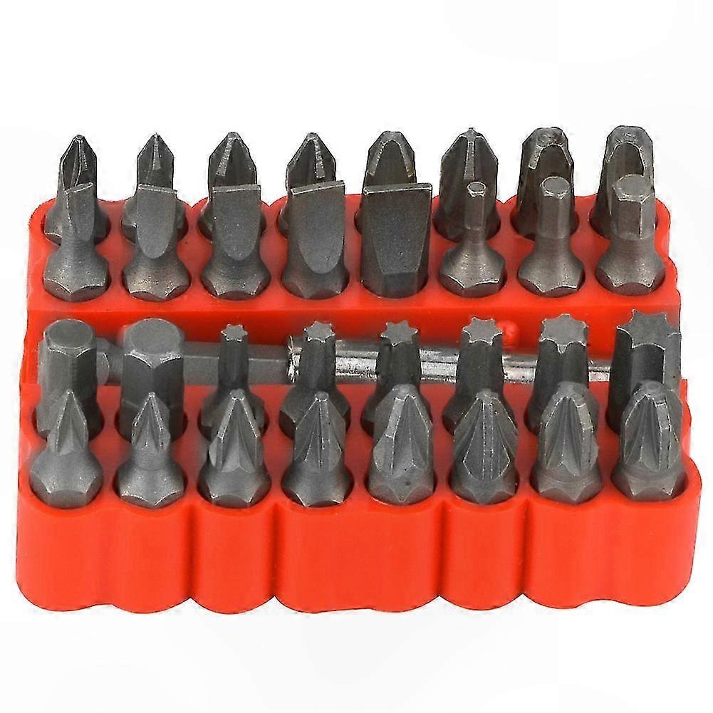 33-Piece Security Bit Screwdriver Set with Hex Bolts and Hardware Tools