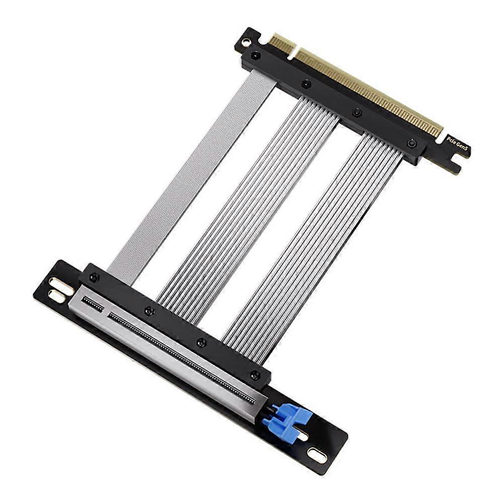 5.0 PCIE X16 Riser Cable For GPU, Shielded PCIe X16 Extender, 180-Degree ATX/ITX, PCIe 5.0 Compatible