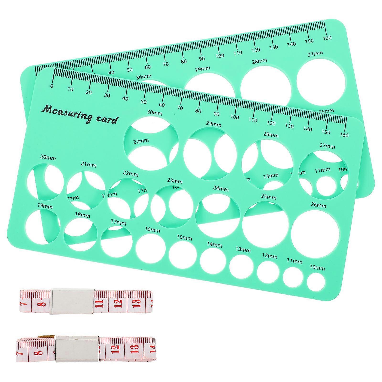 Nipple Sizing Tool Flange Nipples Measurement Nursing Silicone Green for 2 Pieces