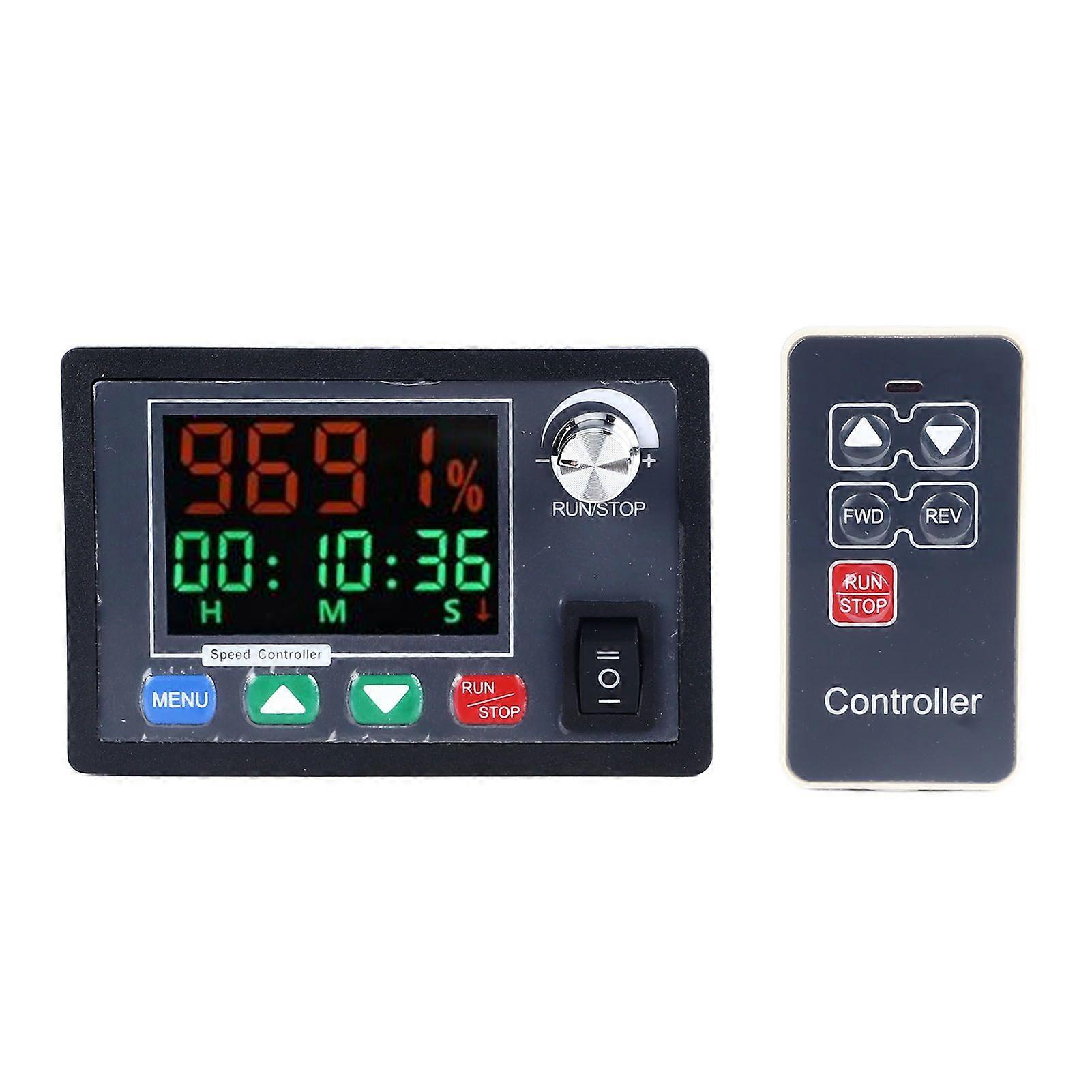 Motor Speed Regulator Color Screen Wireless Remote Control Governor Manual Auto Forward and Reverse Rotation DC 1055V