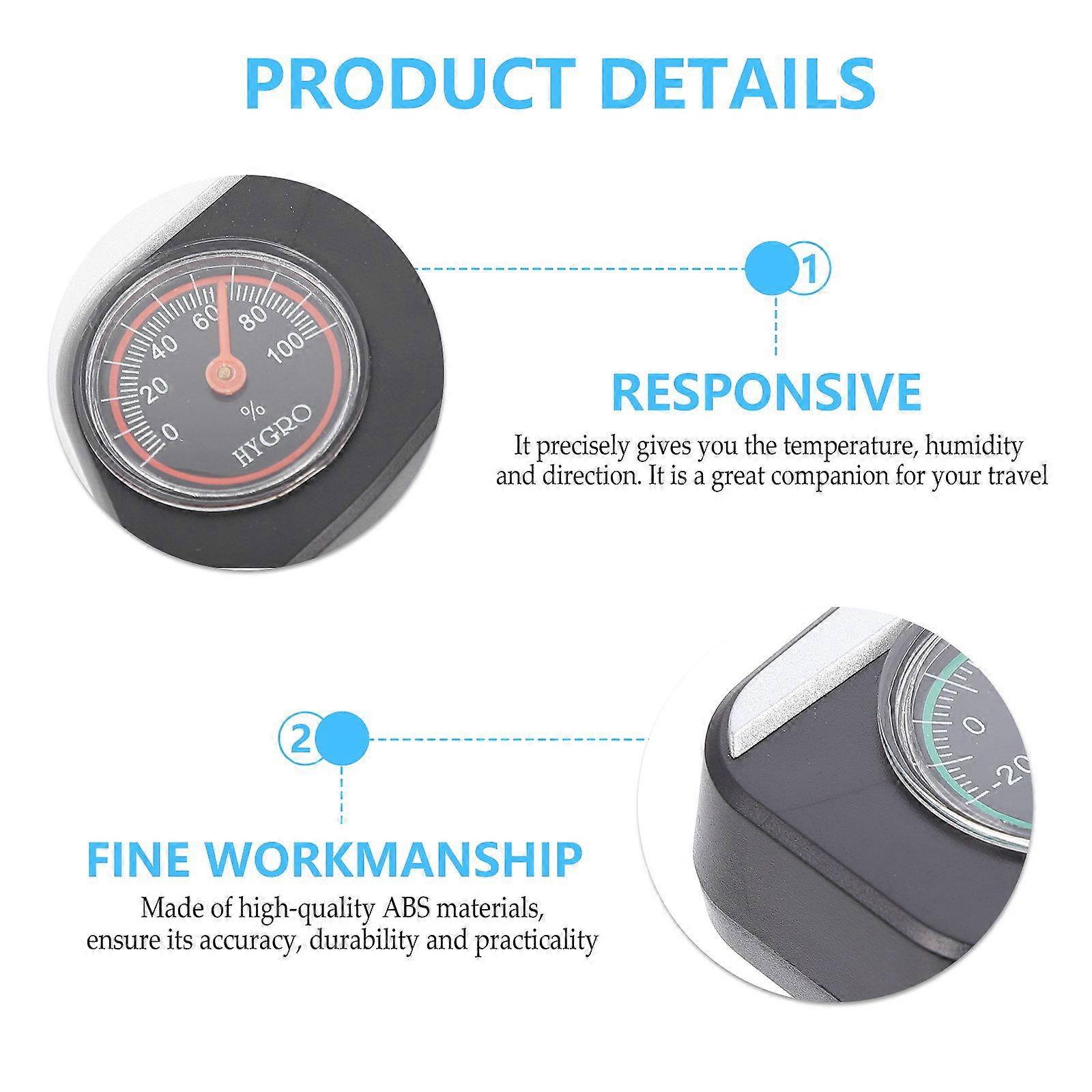 Car Auto Compass Dash Mount Navigation Direction Compass with Thermometer