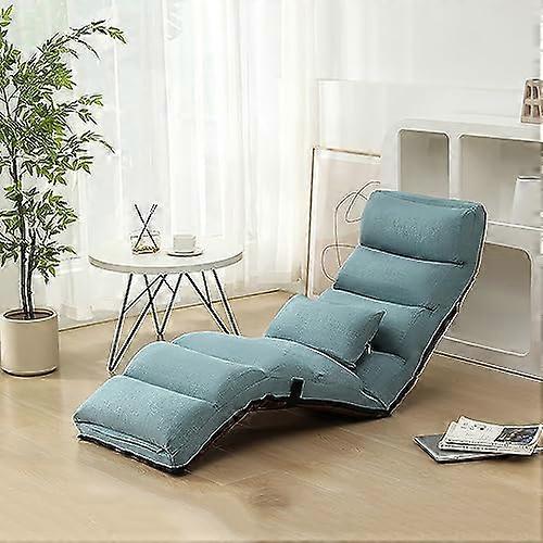 Floor Chairs For Adults Adjustable 6Position Floor Lounger Thick Padded Pillow Folding Lazy Sofa Chair Indoor Aqiong