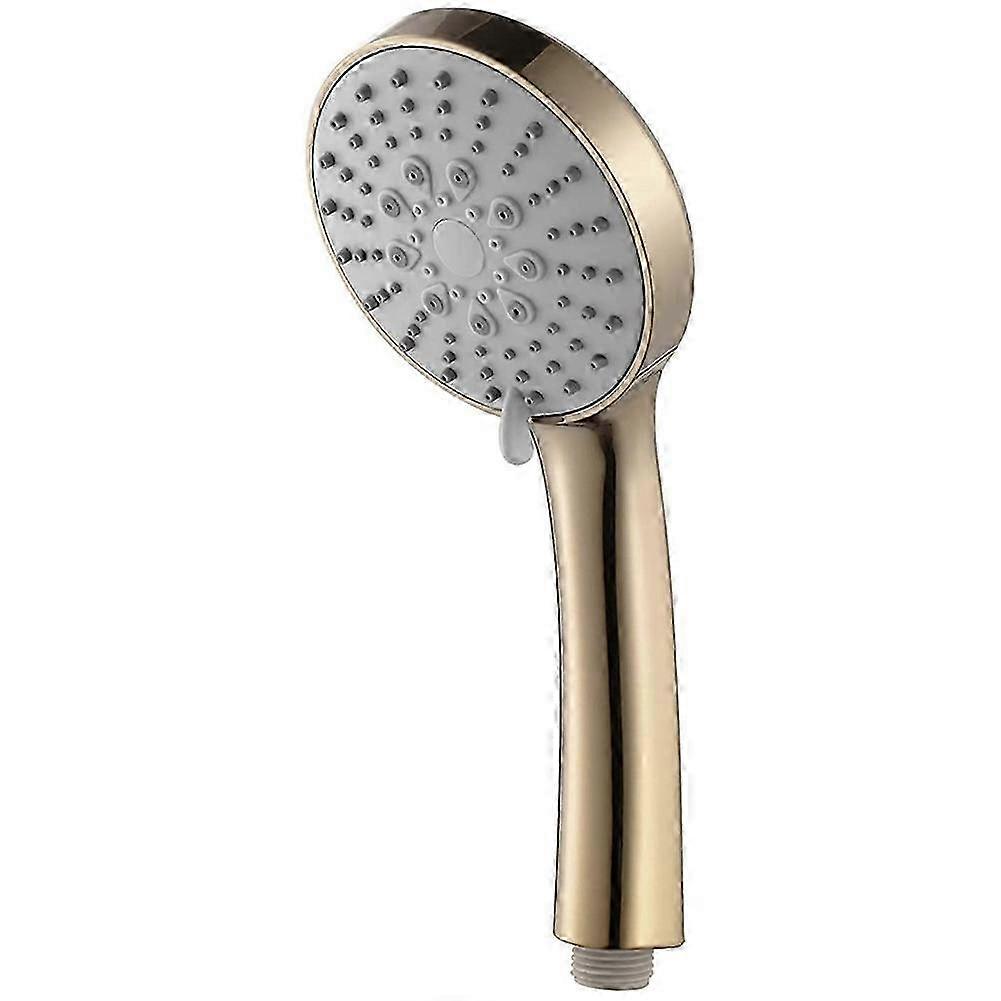 Brushed Gold ABS Shower Head with 5 Function Rain Mode