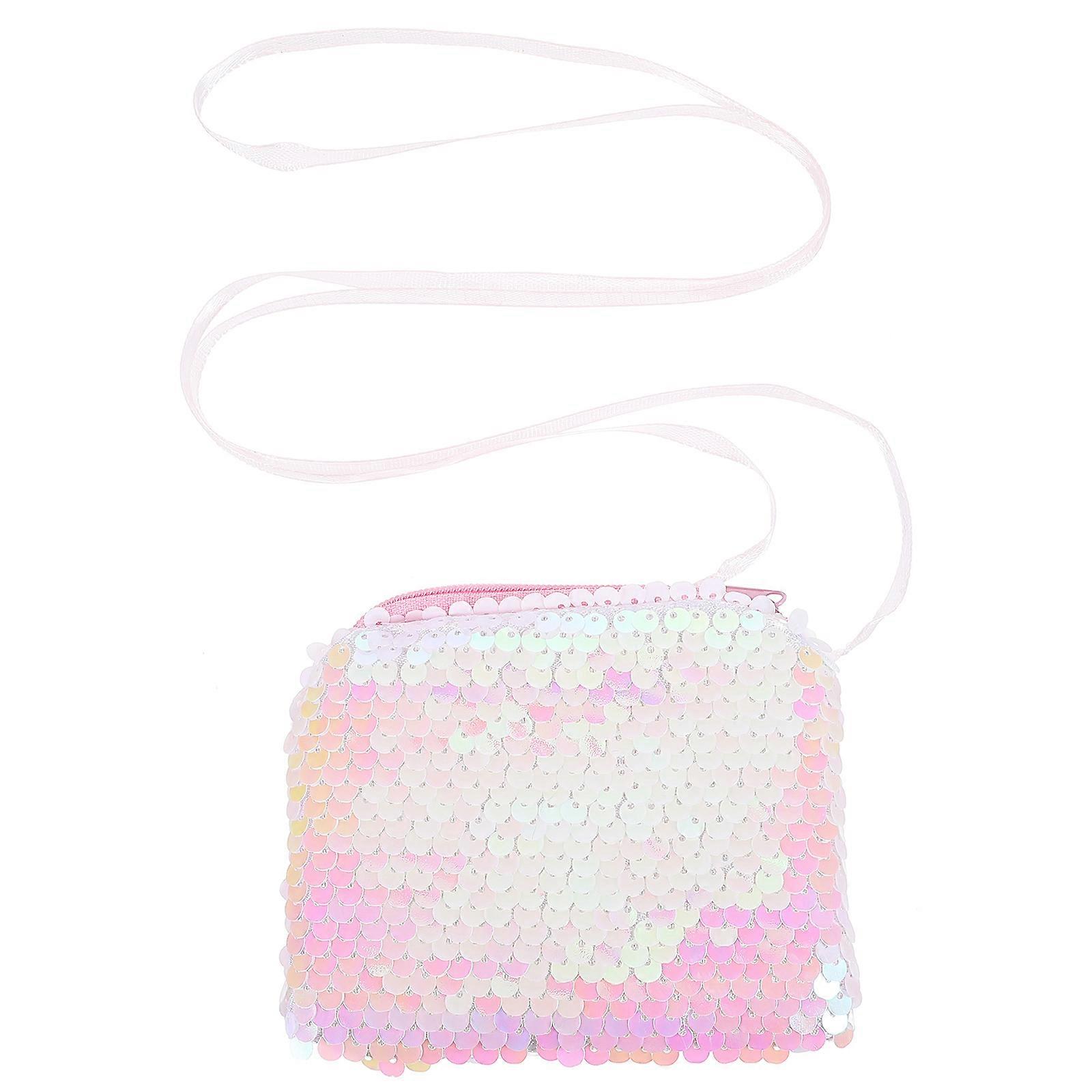 Hemoton Single Shoulder Strap Purse Small Cross Body Bag Sequin Small Wallet Bag