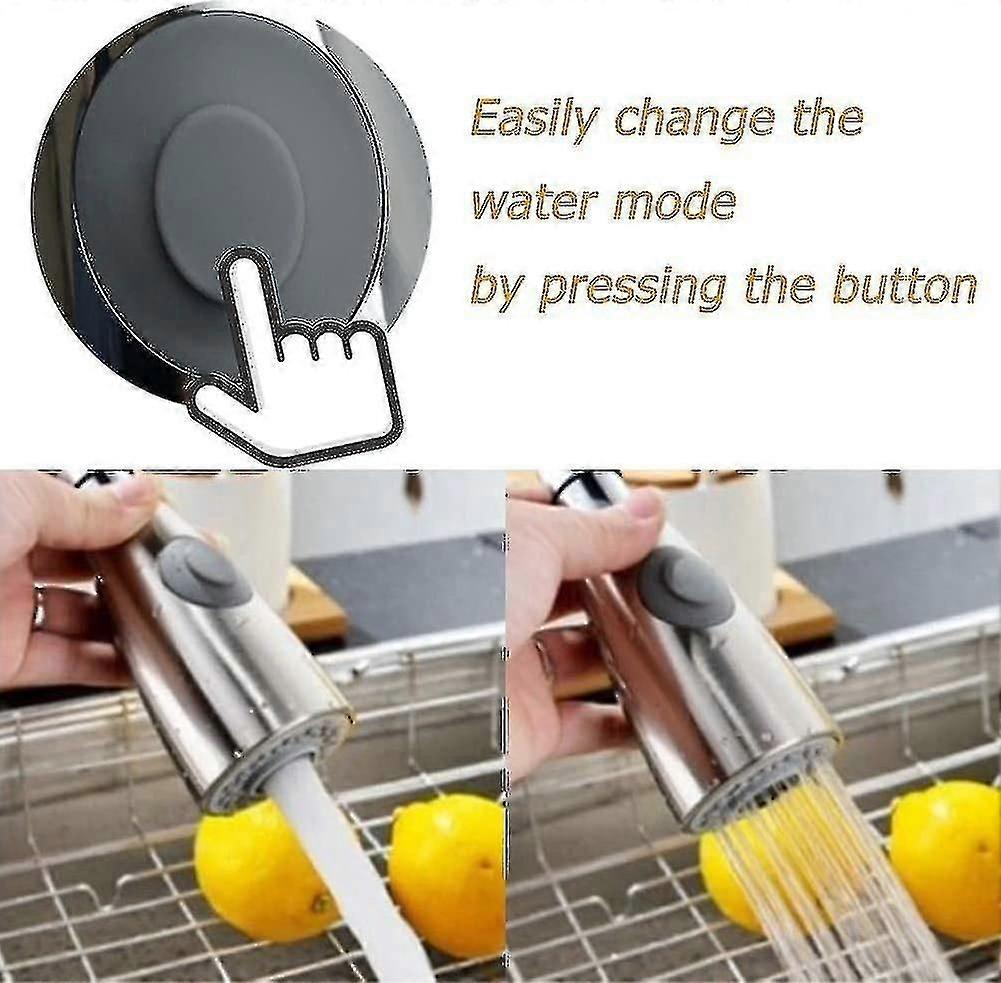 Spray kitchen faucet replacement with pull-out hose for easy use