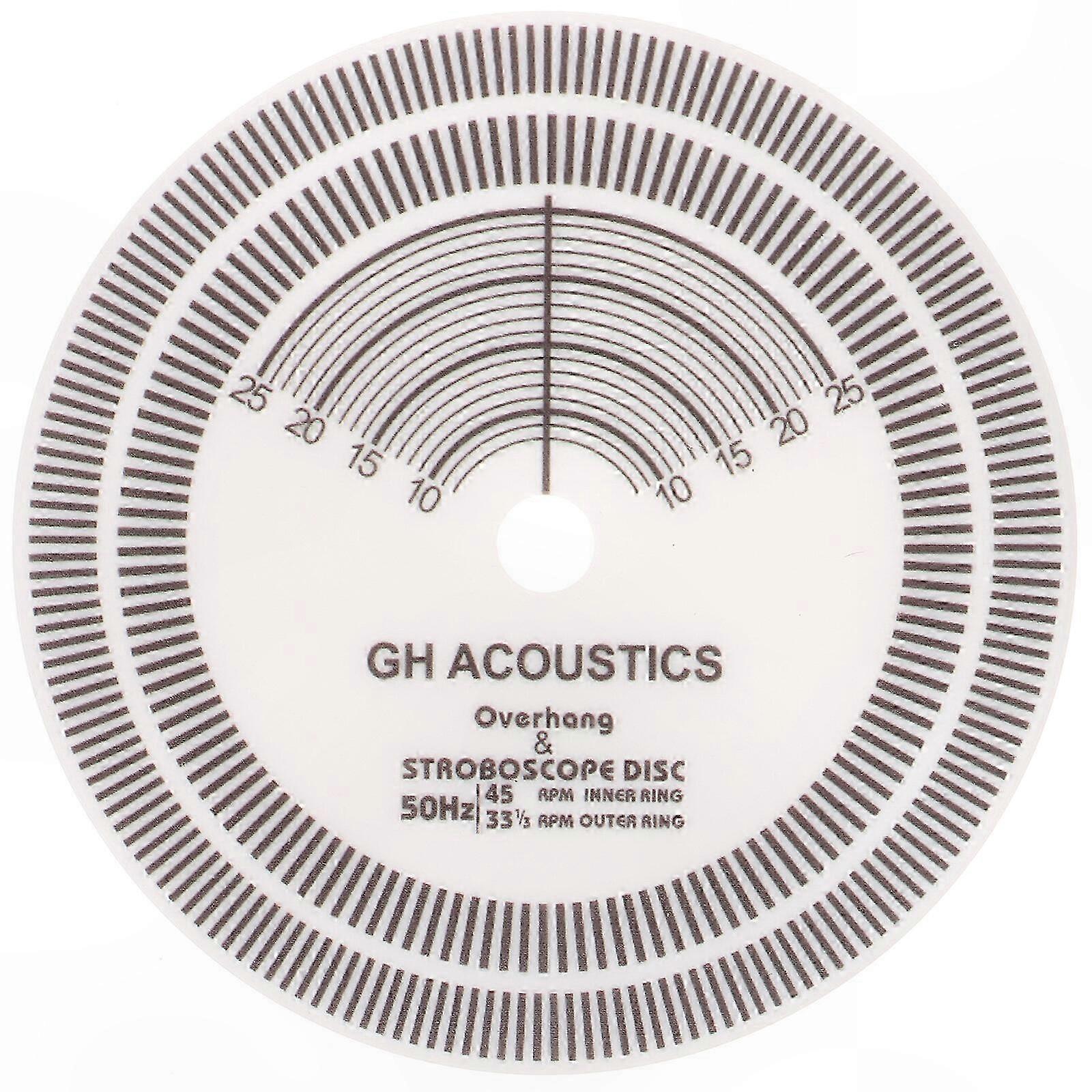 Turntable Speed Calibration Tool for Vinyl Records, RPM Testing Disk