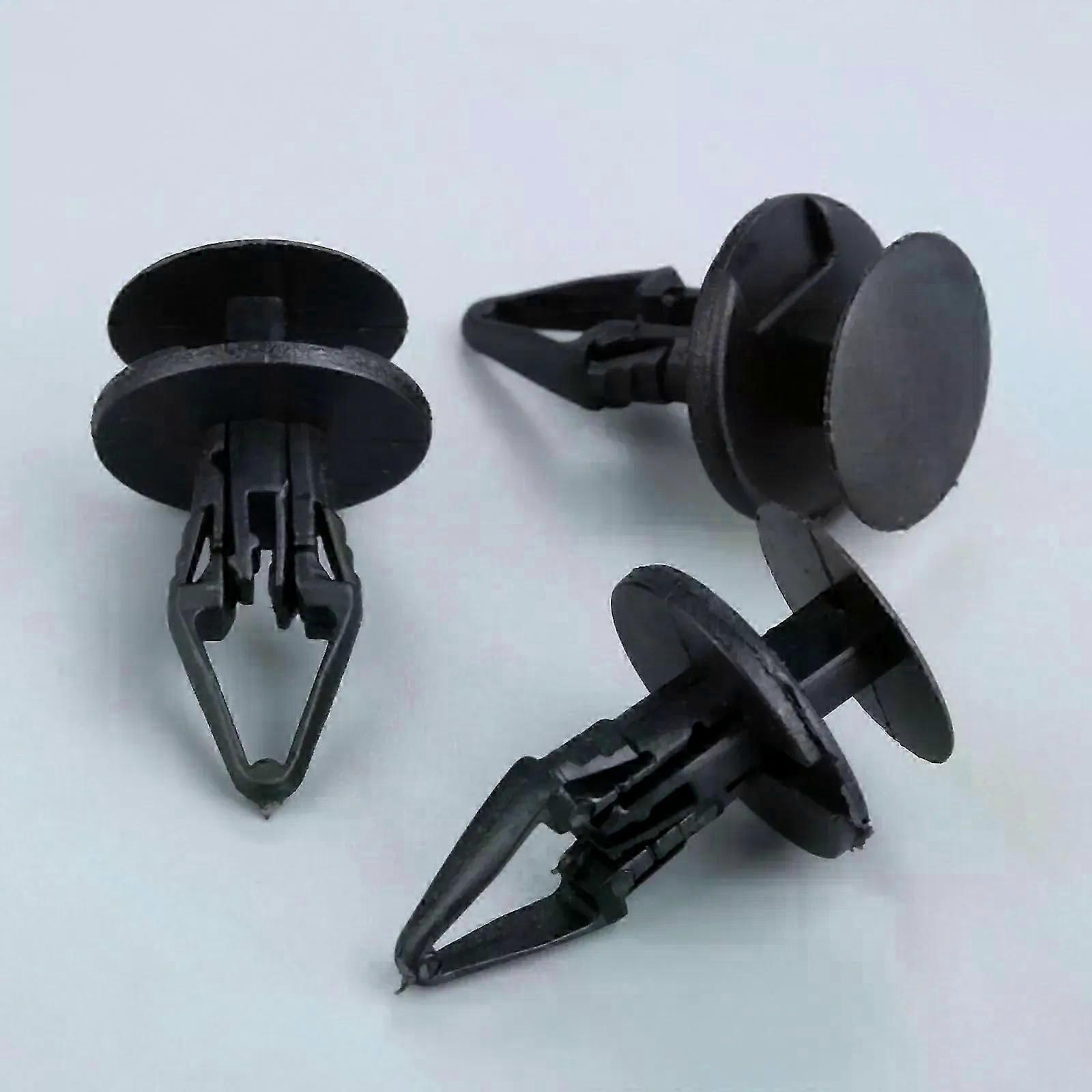 50pcs Black Universal Car Fender Fastener Push Type Rivet Fixed Clamp Plastic Retaining Clips Fit For Fit For d Buick Chevrolet