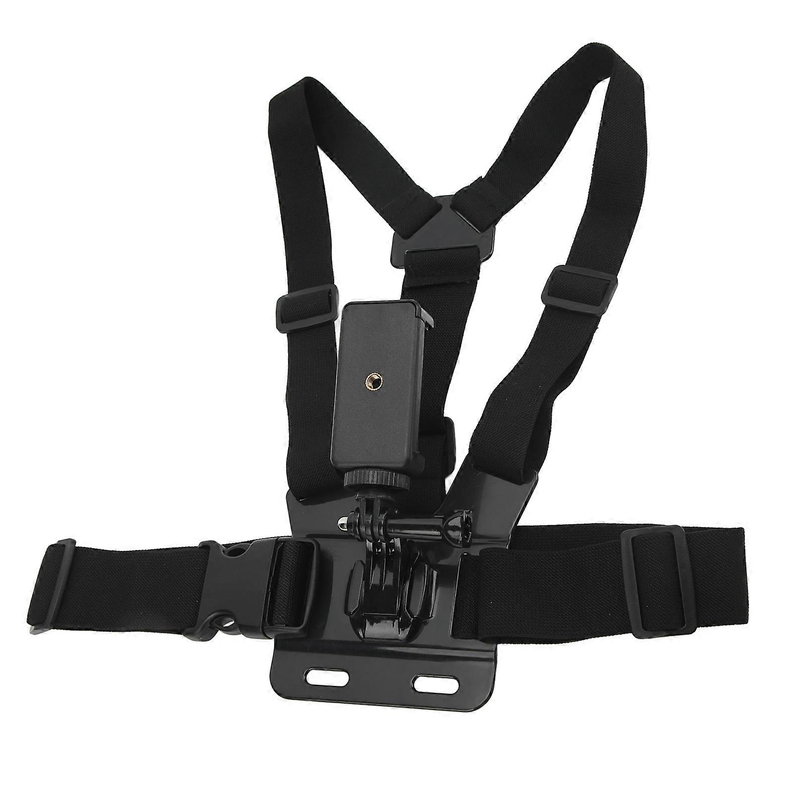 Adjustable ABS Action Camera Chest Mount Strap 5.5-10cm Fit