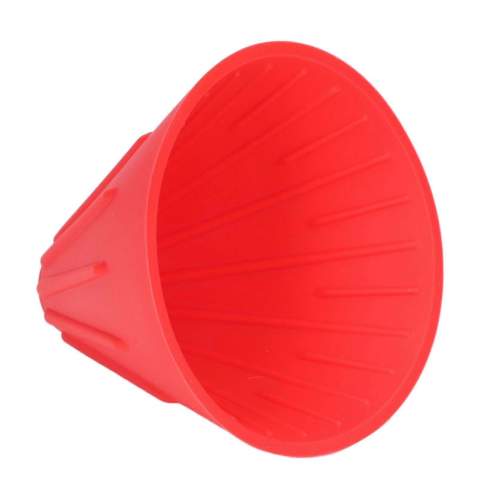 Portable Silicone Coffee Dripper Foldable Filter 10.5cm Red