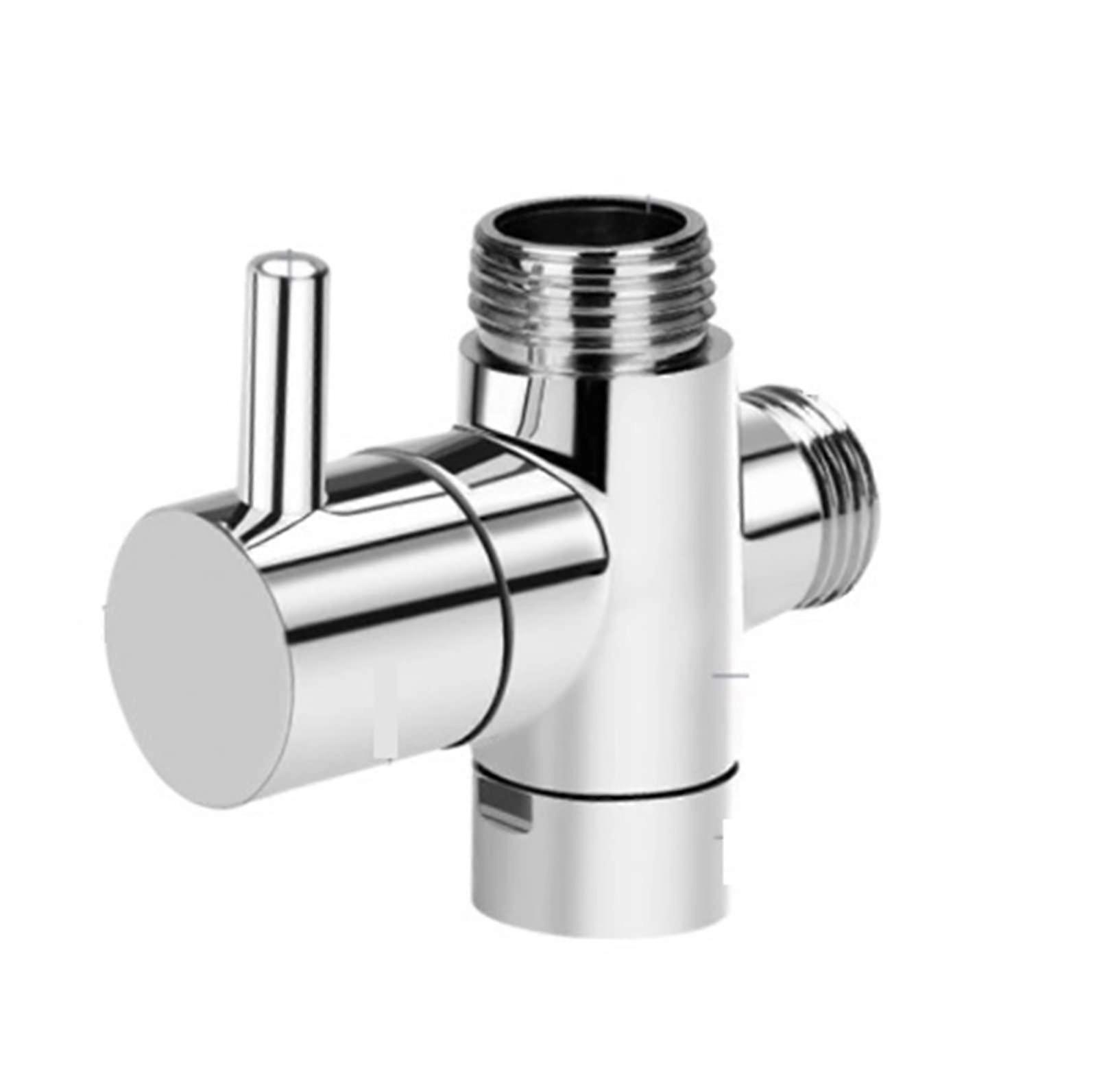 Shower Splitter Diverter Valve Three-Way For High Pressure And Temperature Resistance 1 Piece Two Connector Converter