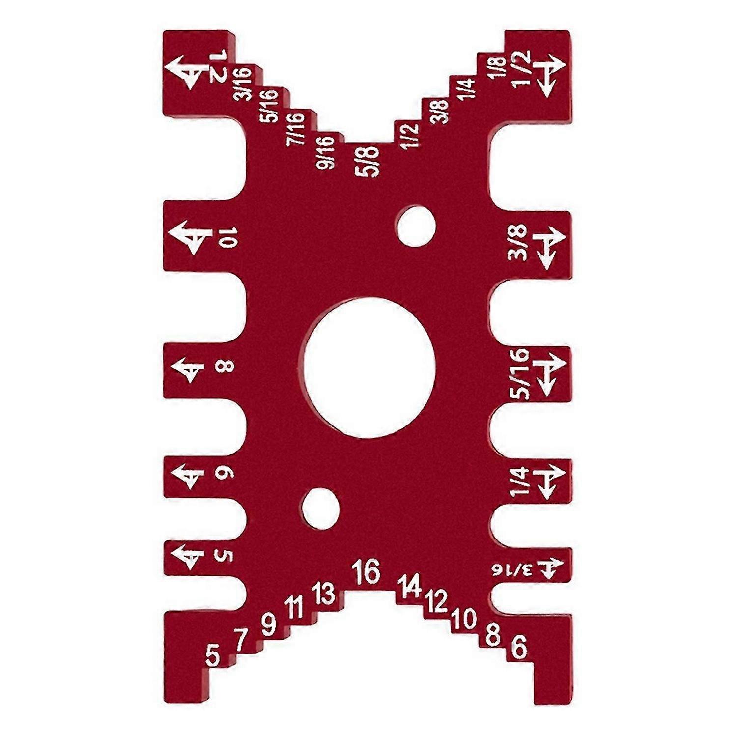 Dovetail Jig - Woodworking Tenon-Gaps Gauge Measuring Card, A