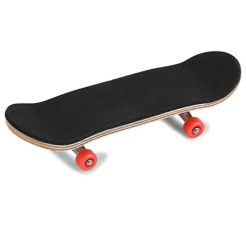 1Pc Maple Wooden Alloy Fingerboard Finger Skateboards With Box Reduce Pressure Gifts Red