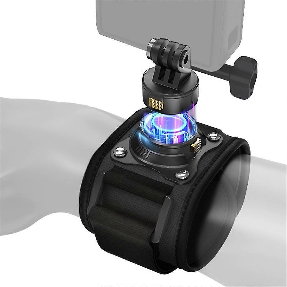 PULUZ PU1054B Magnetic Quick Release Wrist Strap Mount for GoPro/Insta360/DJI Action Camera Hands Fr