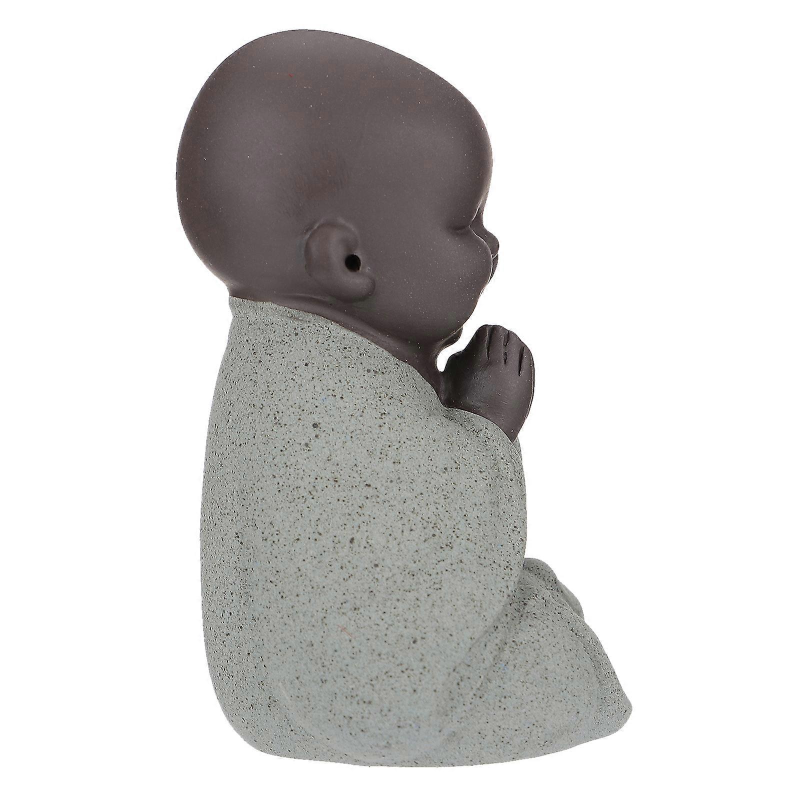 Maitreya Tea Pet Buddha Ornament for Table Decor 3Pcs Set