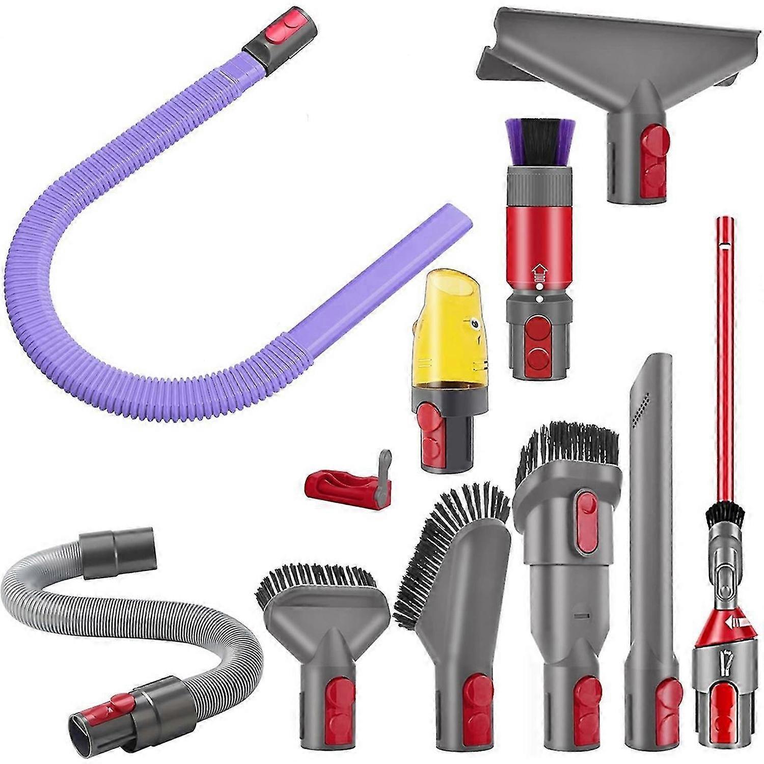 Accessory Kit Compatible for V7 V8 V10 V11 V15 - Extendable Flexible Hose & Multi-Purpose Nozzle Bru