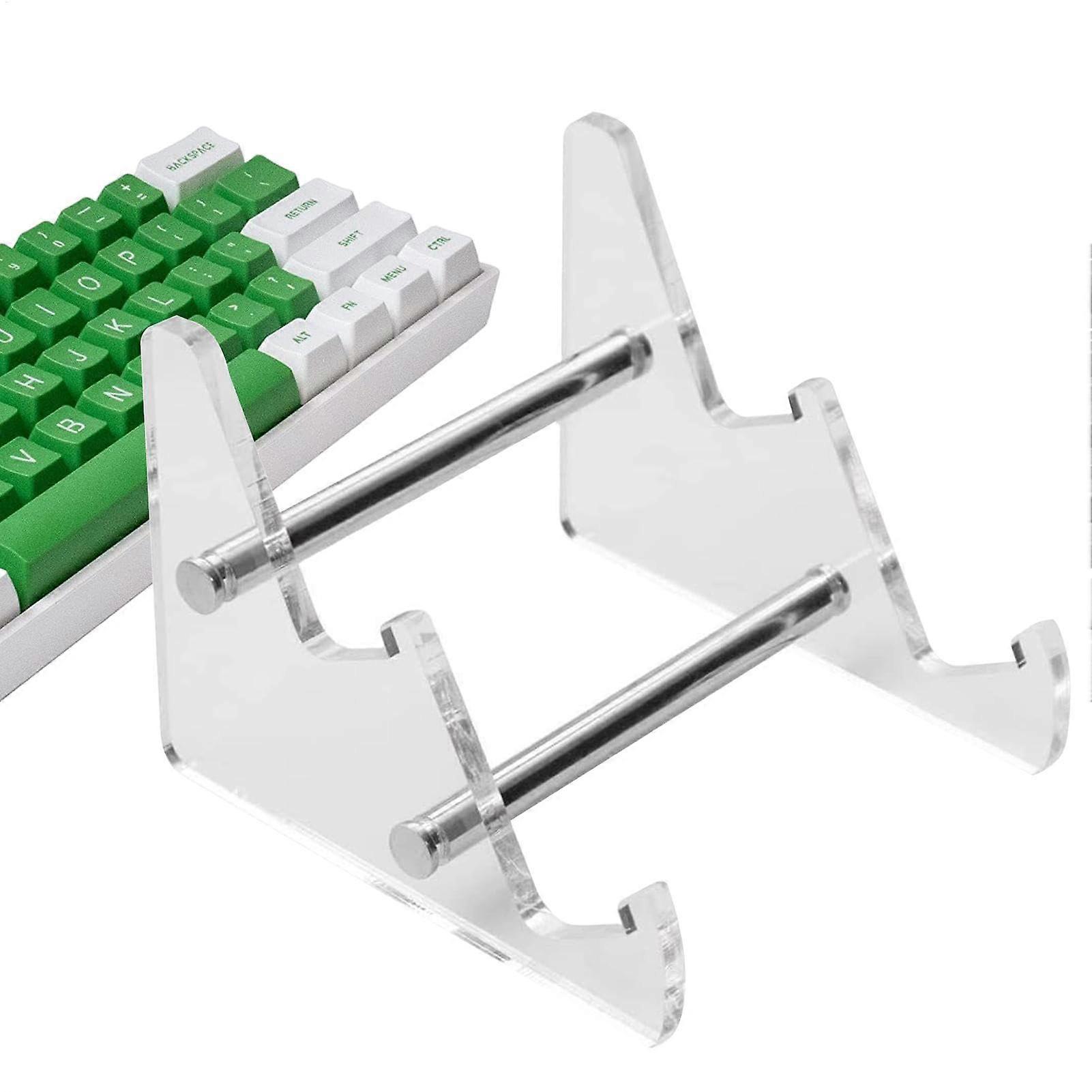 Keyboard Holder Stand Portable Acrylic Display Rack For Universal Keyboards, Adjustable, Transparent For Home, Tablets