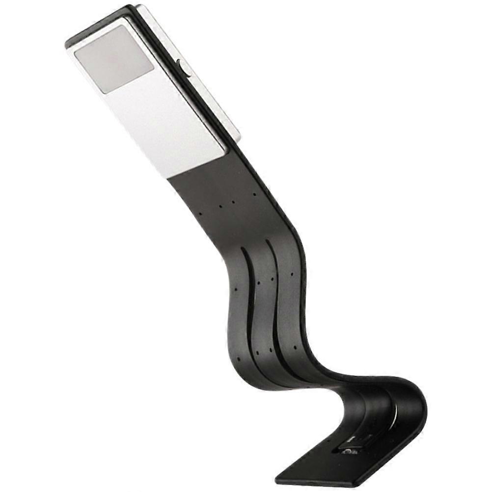 USB Rechargeable Reading Light Clip-On Lamp For Students And Readers In Black With Clamp Shape Equipped With Triple Color Temperature 1Set