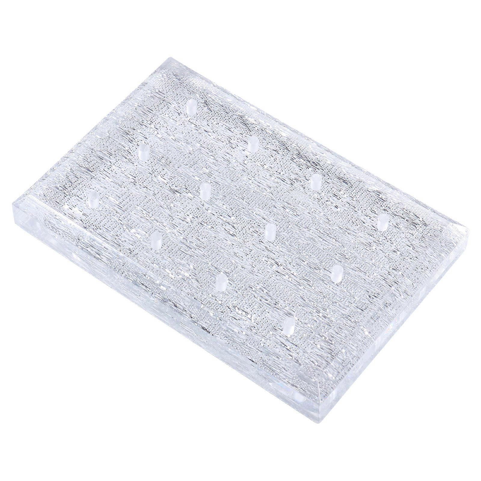 Nail Drill Bit Holder Acrylic Stand for Display 3Pcs with 12 Holes Organizer