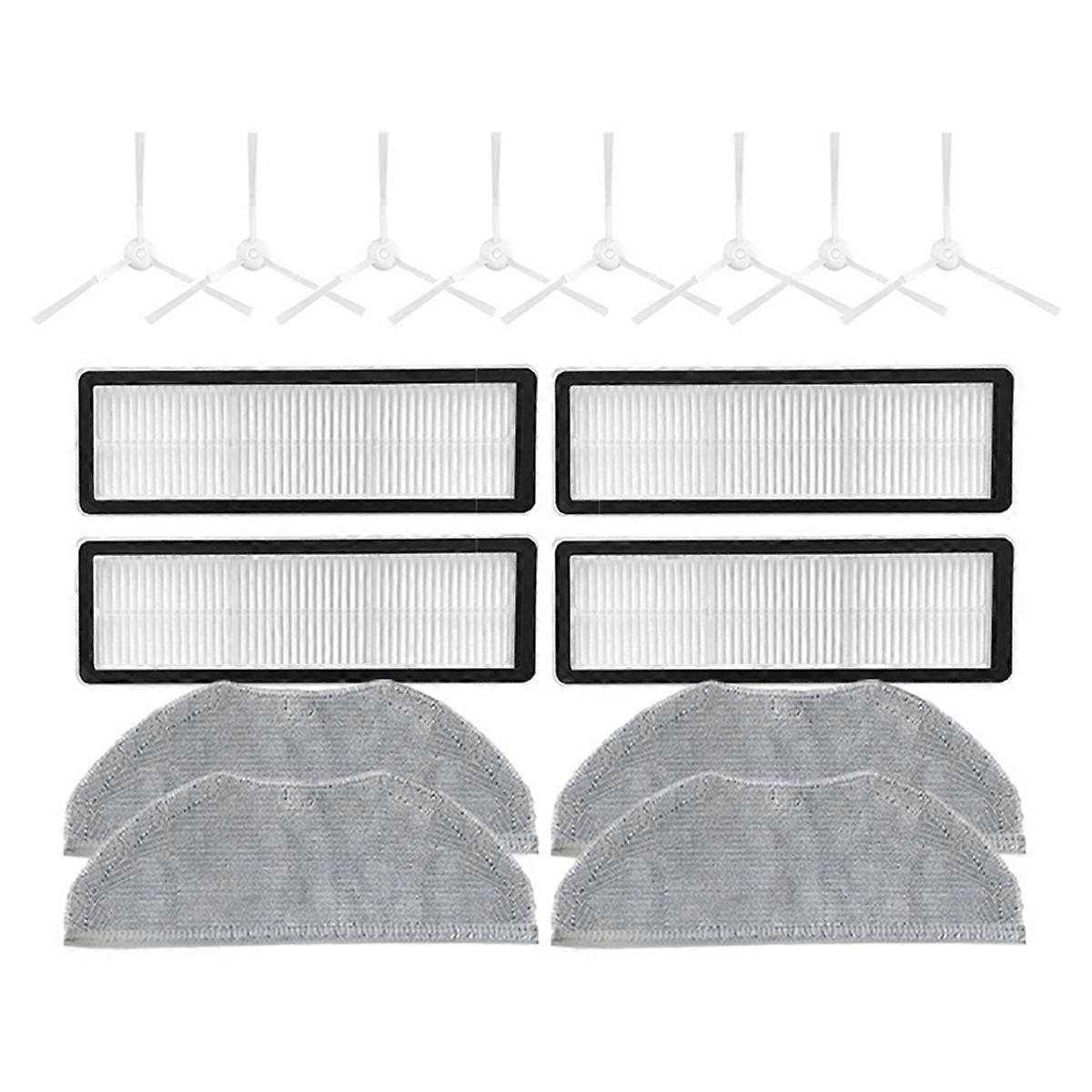 Mop Cloth Side Brush HEPA Filter Replacement For