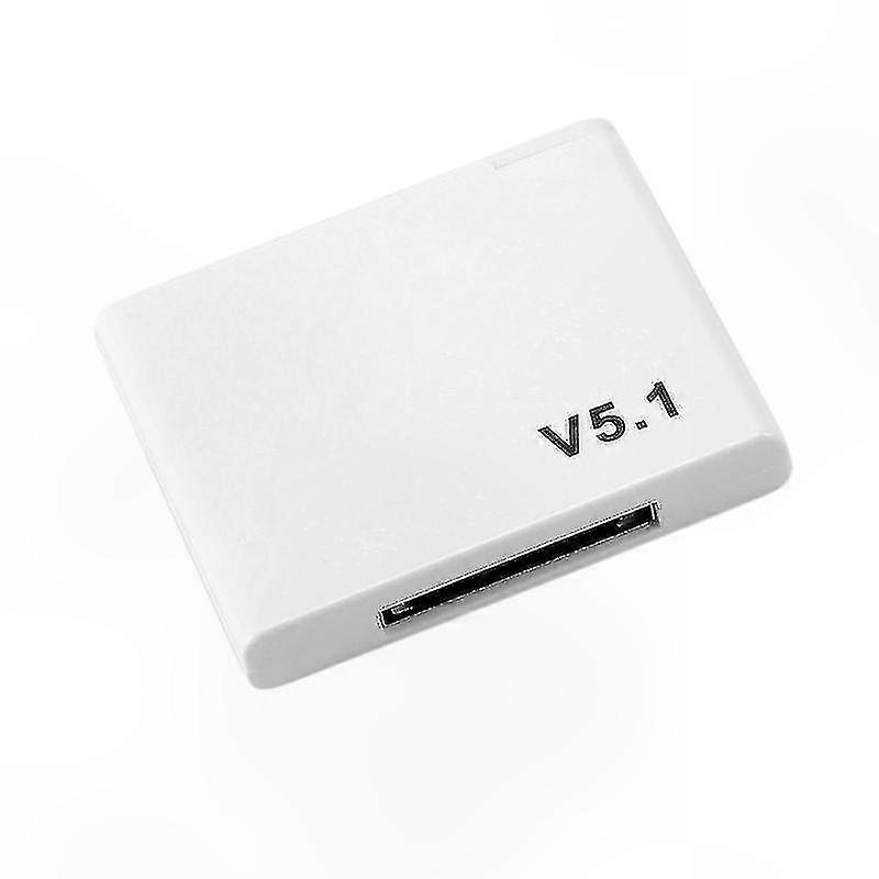 30 Pin Bluetooth 5.1 o Receiver A2DP Wireless Adapter White