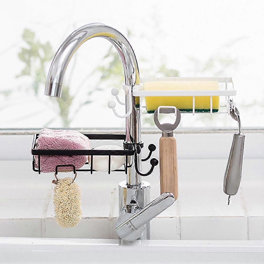 Faucet Storage Rack Kitchen Sink Sponge Drain Organizer Dishcloth Holder