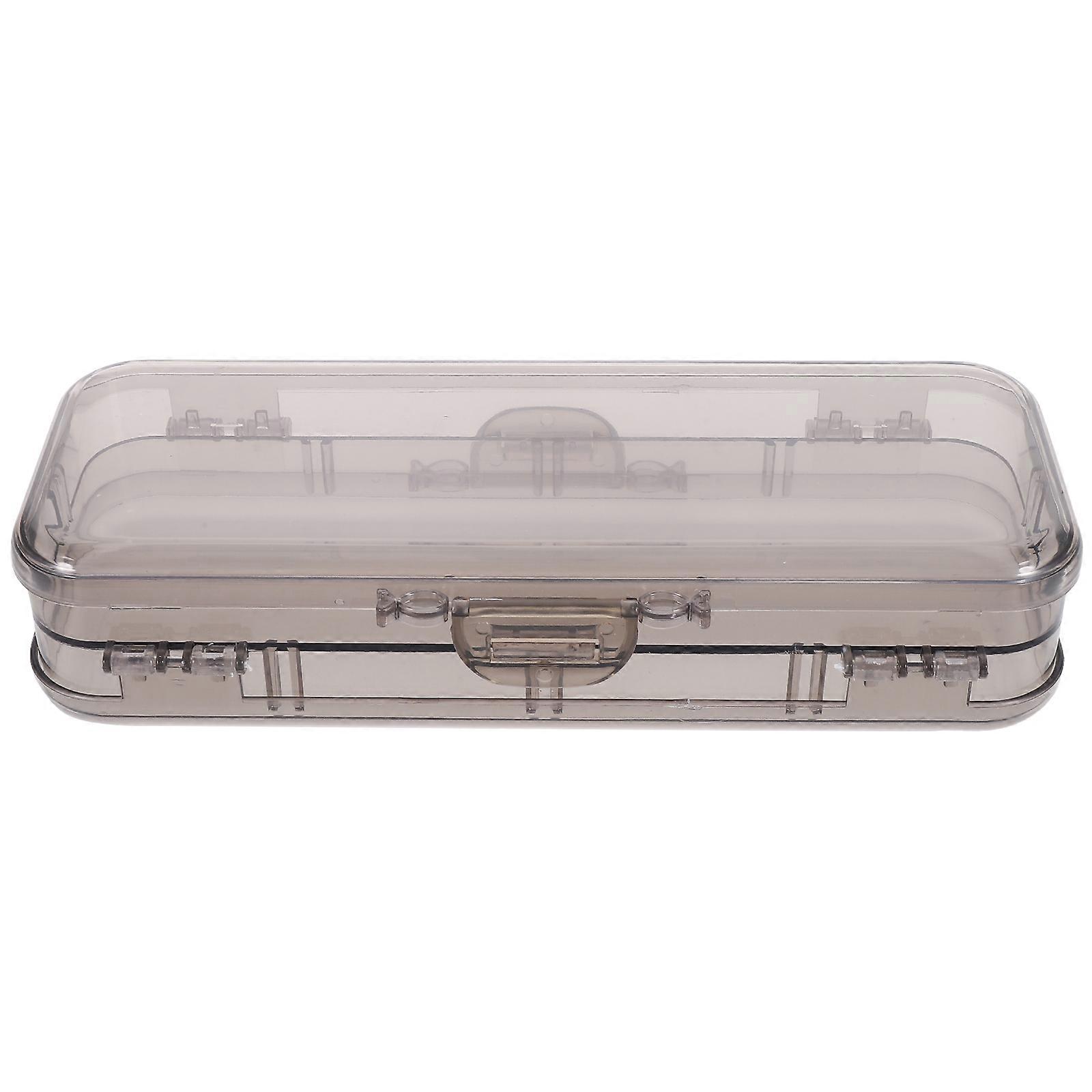 Portable Pen Container Pencil Case for Stationery Storage 5Pcs