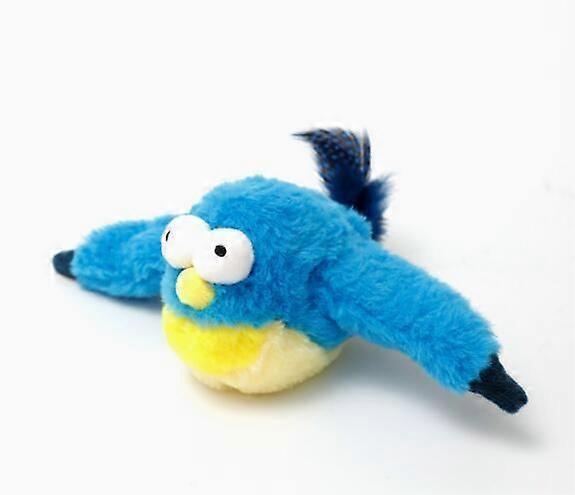 Electronic Interactive Flying Bird Cat Toy Hanging Pet Flapping Wings Sparrow New