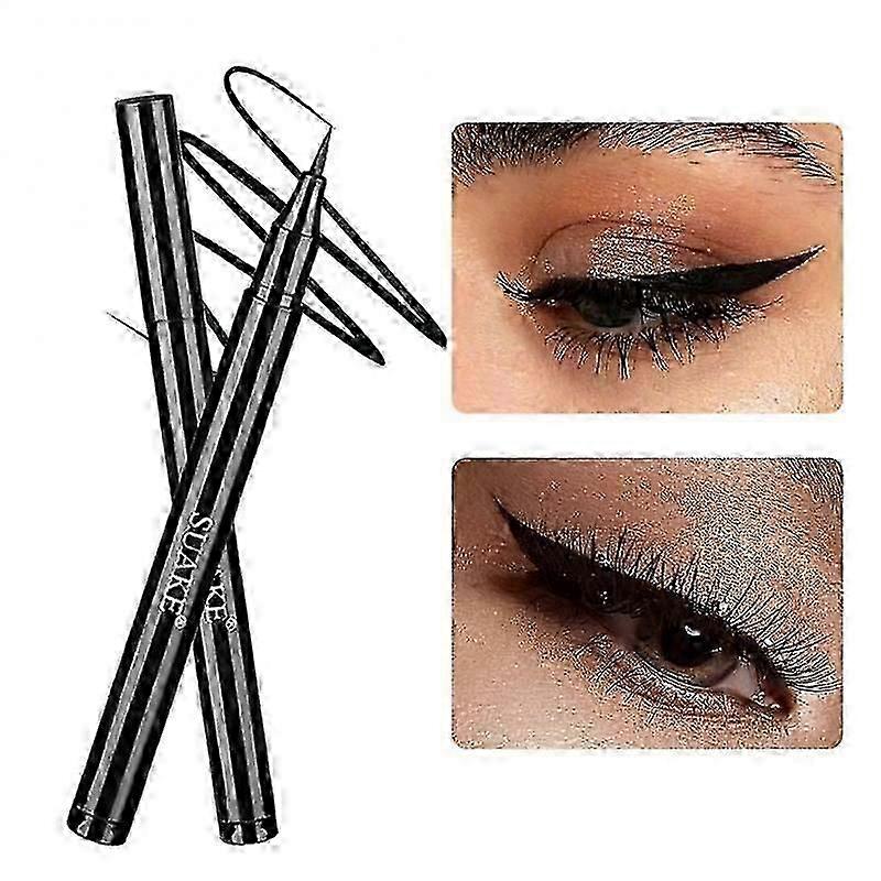 Black Liquid Eyeliner Pencil with Waterproof Formula for Quick-Drying and Precise Application