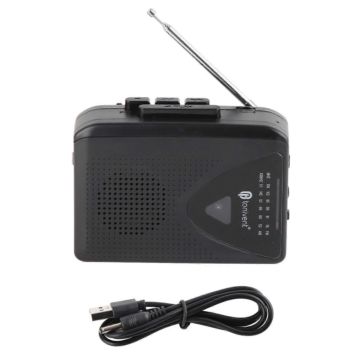 Feature:
1. Classic Design: The cassette player not only plays tapes, but can also listen to AM FM r