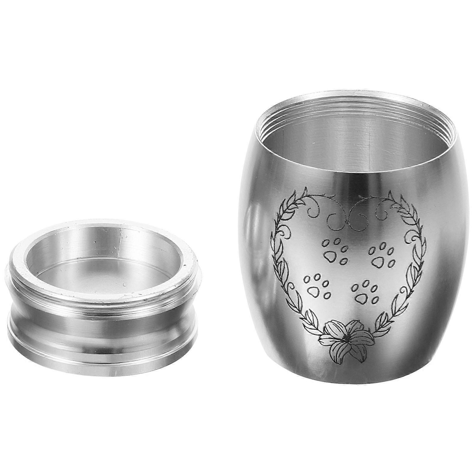 Sturdy Cremation Urn For Pets Ideal For Ashes Memorial Long-Term Use 5Pcs Small Silver