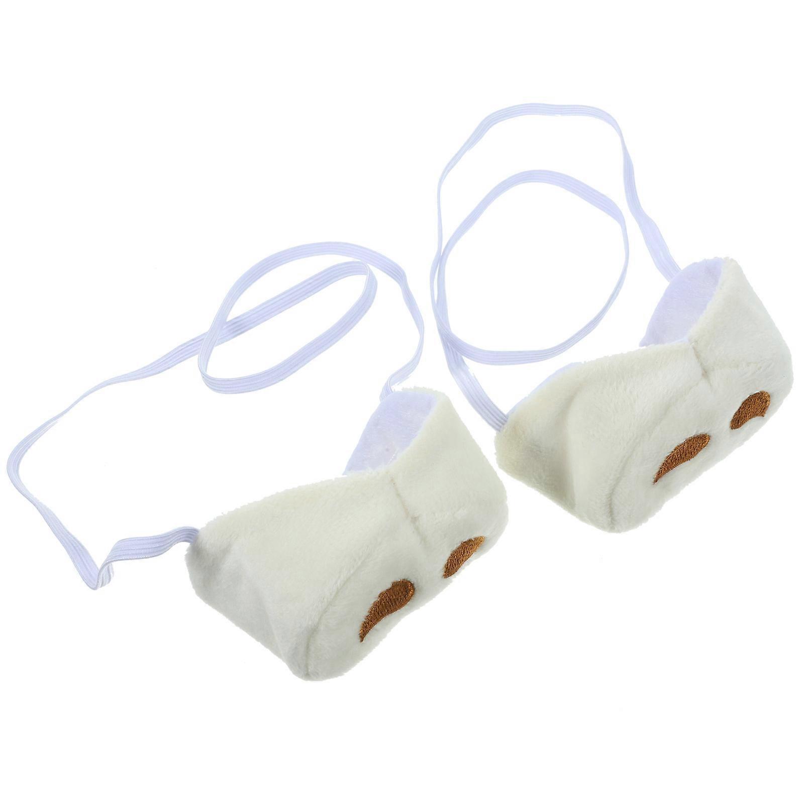 Simulation Party Cow Nose Plush Props for Costume 8Pcs Set