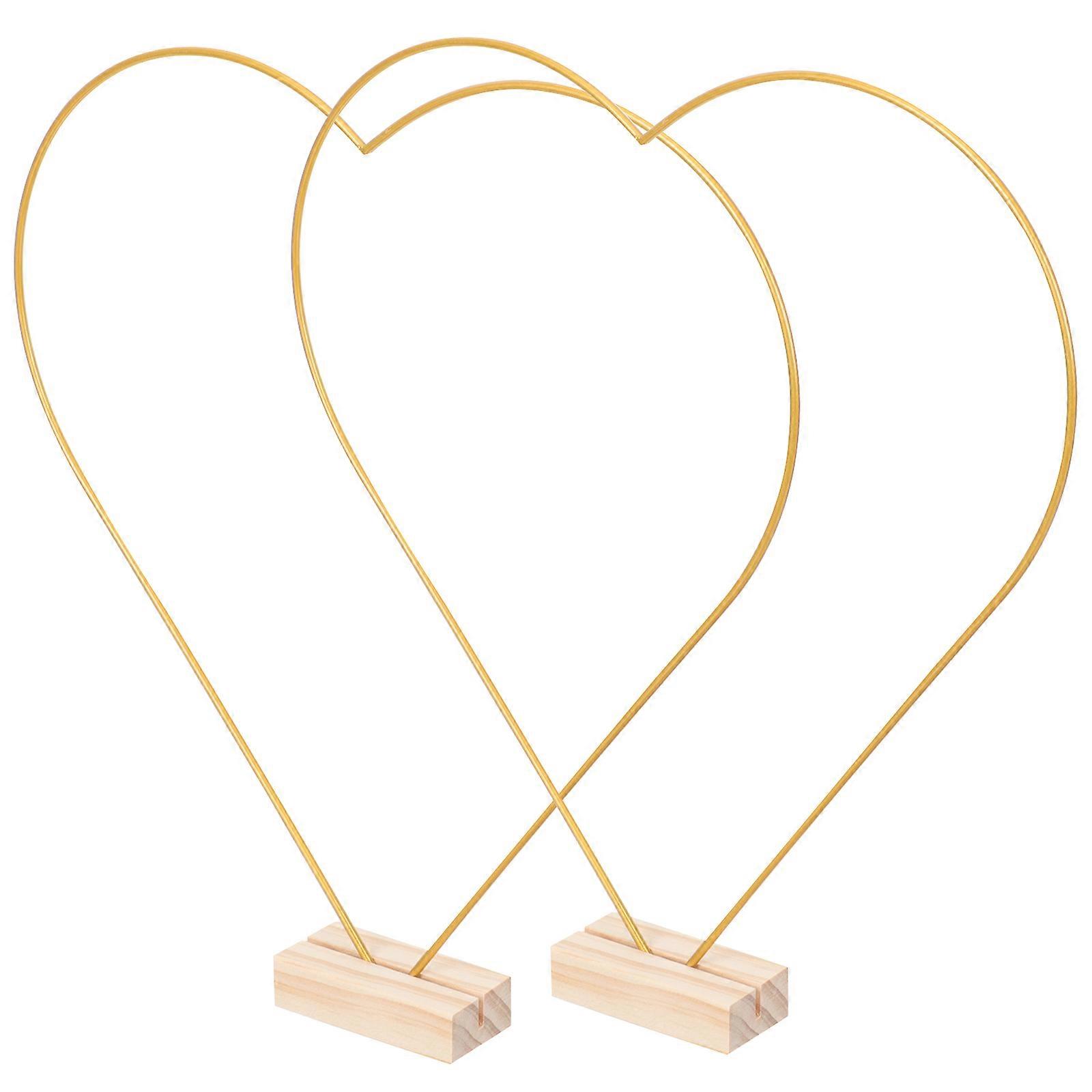 Multi-Function Heart Shape Floral Hoops Perfect For Wreath Making Garden Decoration 4 Sets With Strong Construction