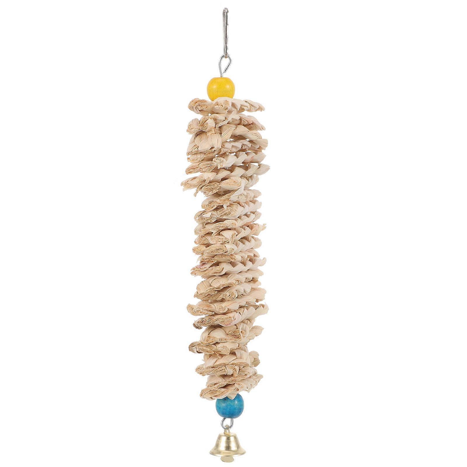 Bird Chew Toy Parrot Swing for Hanging 10Pcs Natural Corn Material