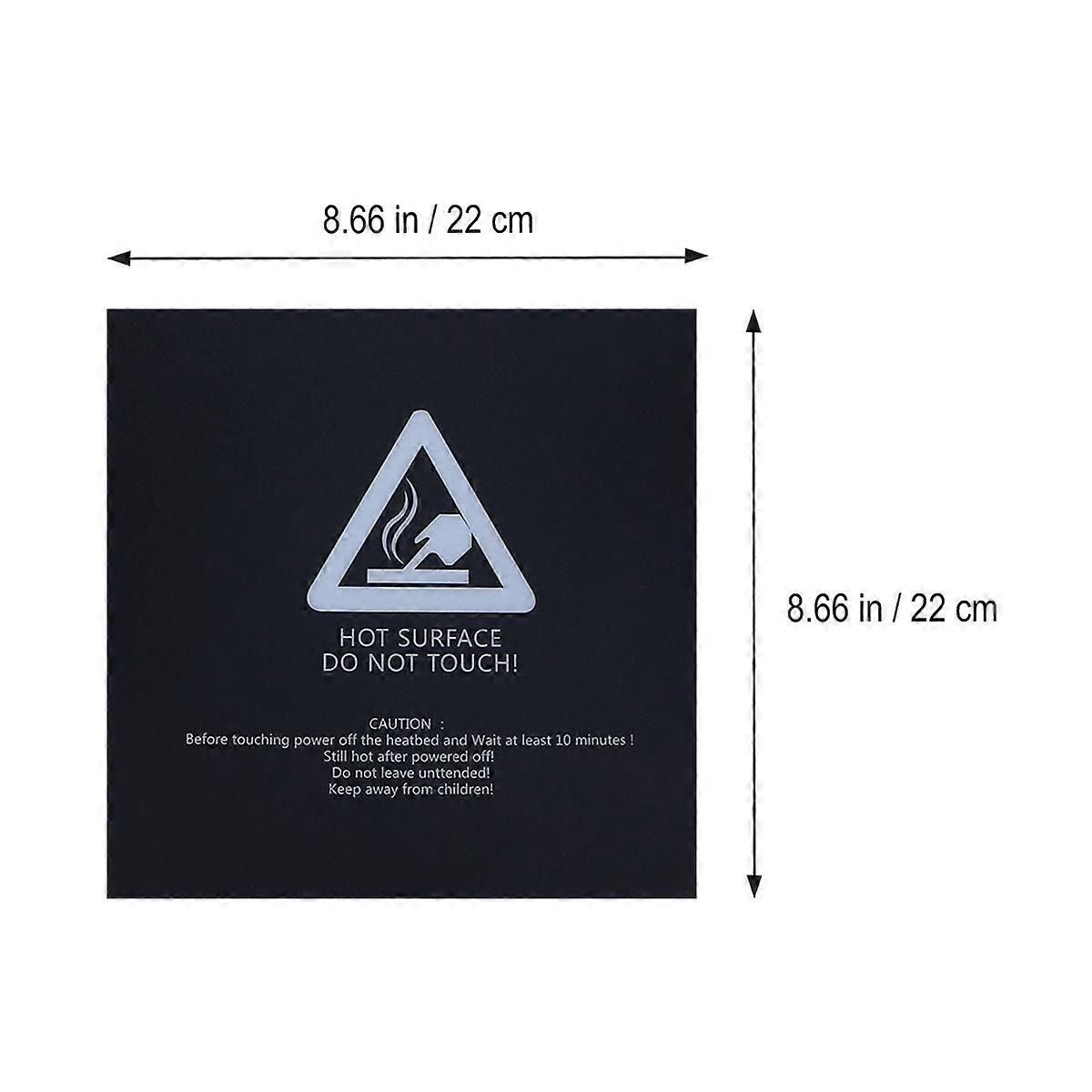 Black Heatbed Printing Build Surface 3D Printer Plate 5Pcs