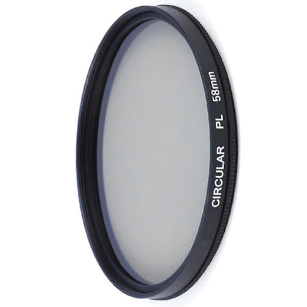58mm CPL Circular Polarizer Optical Glass DSLR Camera Lens Glare Reduction Outdoor Photography 2Pcs