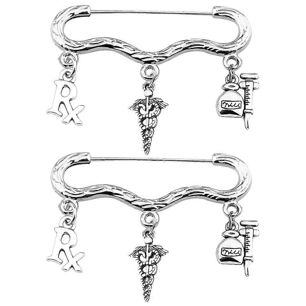 Pharmacist Brooches Creative Syringe Badges Durable 150Pcs Set